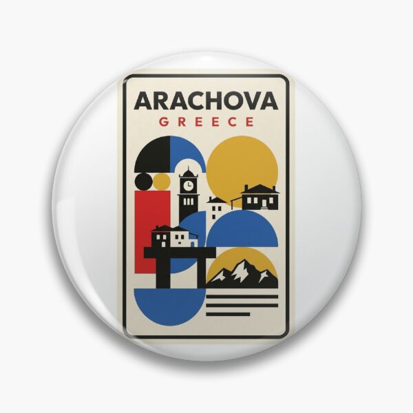 Item preview, Retro Arachova Bauhaus Geometric Skyline designed and sold by k3rstman1.