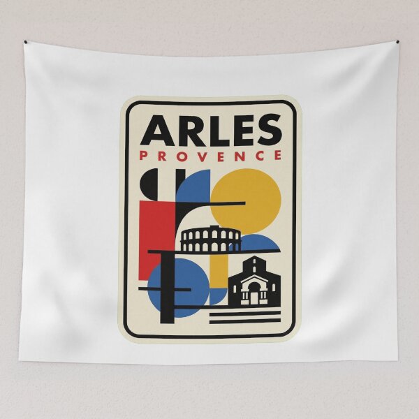 Item preview, Retro Arles Bauhaus Geometric Skyline designed and sold by k3rstman1.