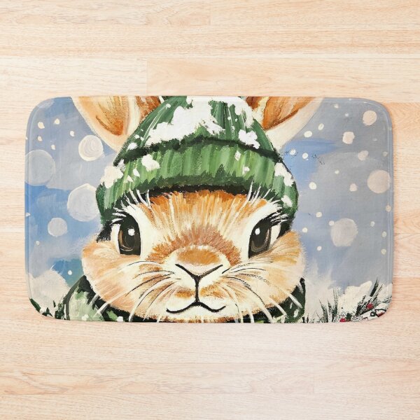 Item preview, Cute Winter Bunny with Beanie and Scarf designed and sold by susanbl.