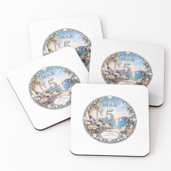 Item preview, March 5 Coastal Escape Birthday Design designed and sold by LunaMoments.