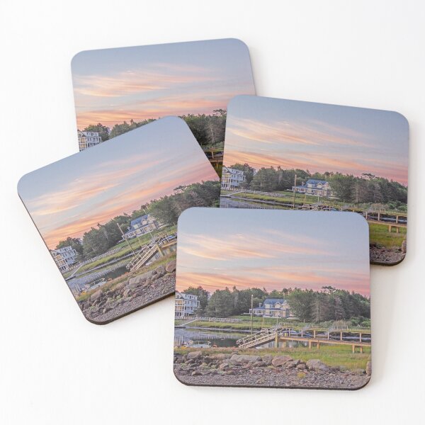 Item preview, Sunrise on the riverbed with fluffy clouds designed and sold by Ruth Curtis.