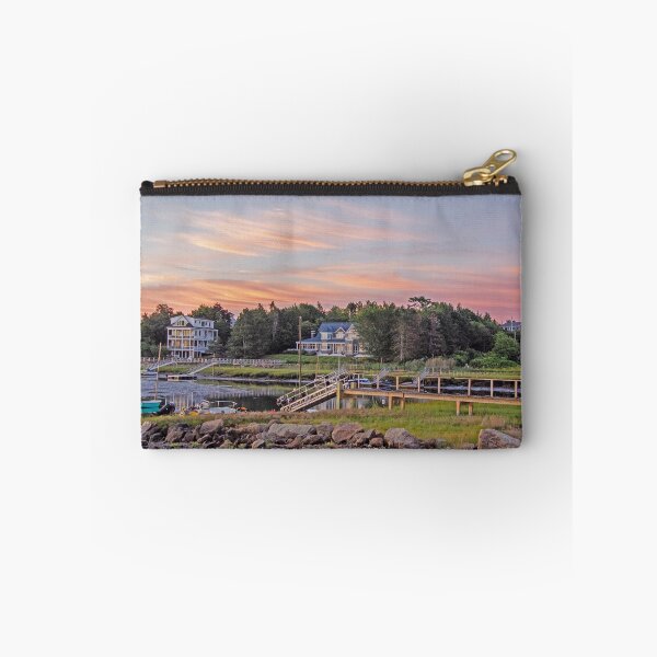 Item preview, Sunrise on the riverbed with fluffy clouds designed and sold by Ruth Curtis.