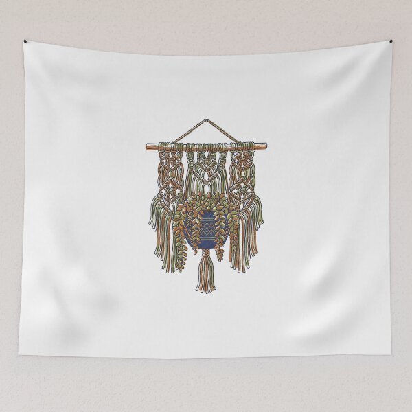 Item preview, Macrame Wall Hanging Screenprint designed and sold by eduardoroa22.