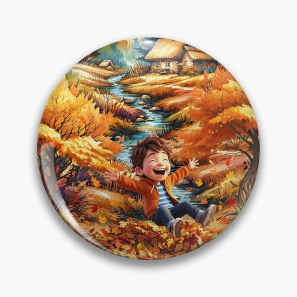Item preview, THE JOY OF A LEAF PILE IN AUTUMN designed and sold by Tammera.