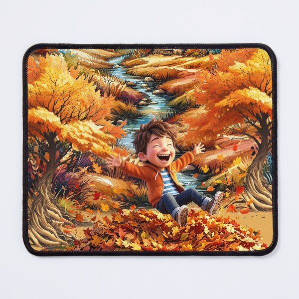 Item preview, THE JOY OF A LEAF PILE IN AUTUMN designed and sold by Tammera.