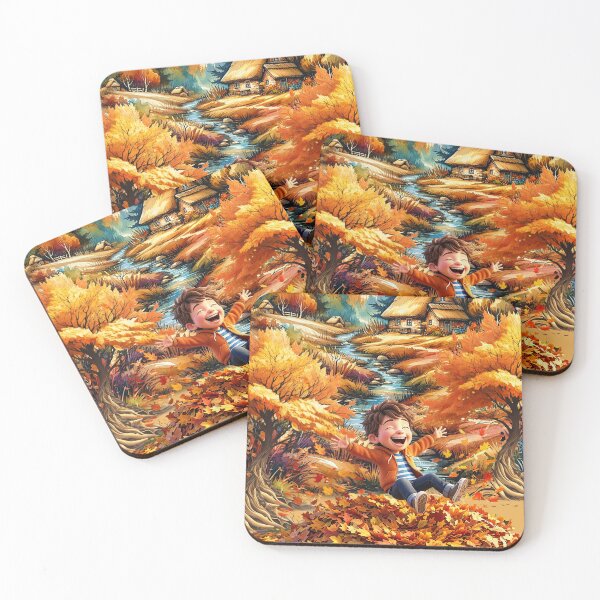 Item preview, THE JOY OF A LEAF PILE IN AUTUMN designed and sold by Tammera.