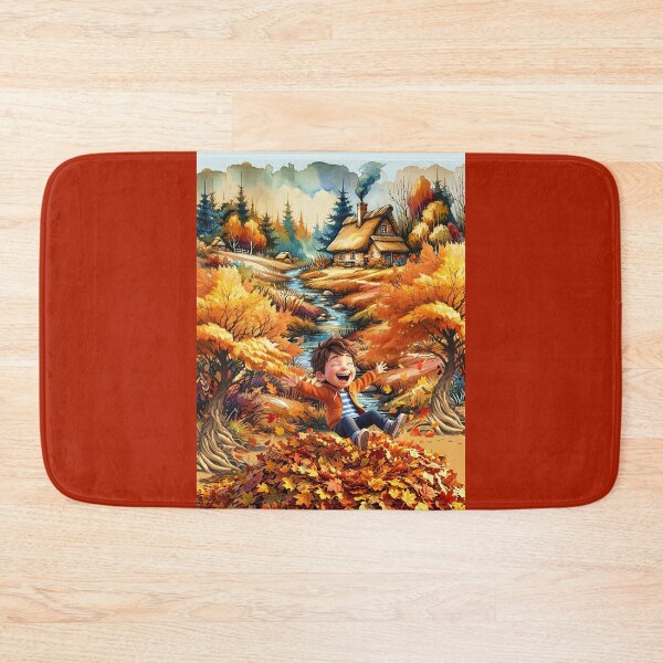 Item preview, THE JOY OF A LEAF PILE IN AUTUMN designed and sold by Tammera.