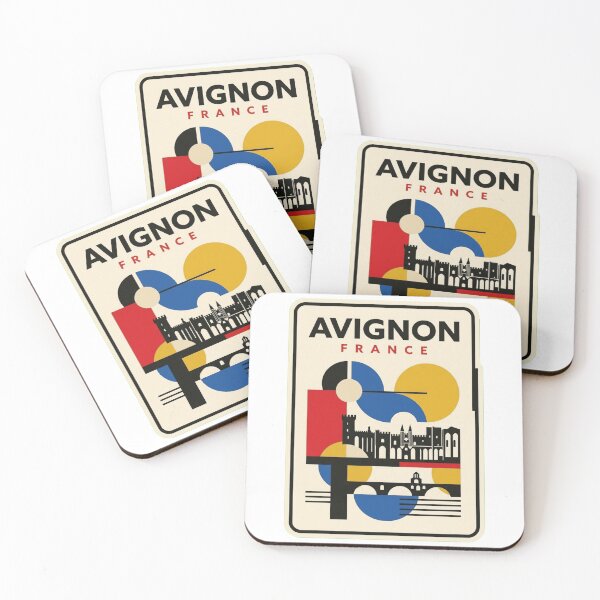 Item preview, Retro Avignon Bauhaus Geometric Skyline designed and sold by k3rstman1.