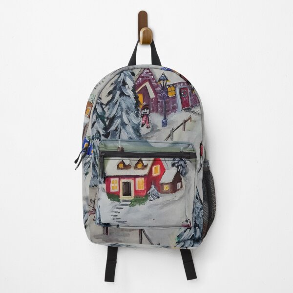 Item preview, Cozy Winter Village with Horse Sled designed and sold by susanbl.