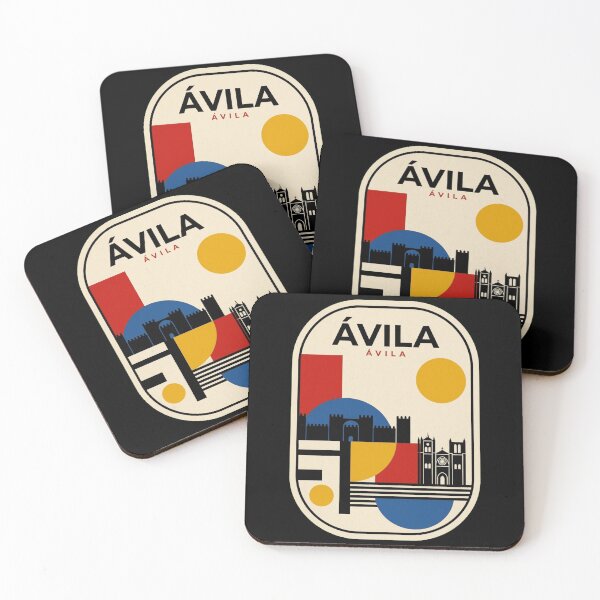 Item preview, Retro Ávila Bauhaus Geometric Skyline designed and sold by k3rstman1.