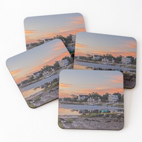 Item preview, Riverbed in Essex at Sunrise with reflections designed and sold by Ruth Curtis.