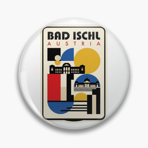 Item preview, Retro Bad Ischl Bauhaus Geometric Skyline designed and sold by k3rstman1.