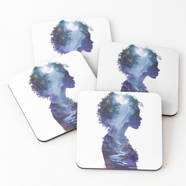 Item preview, Nature Within - Double Exposure Fantasy Silhouette  designed and sold by LC&LCPlatform.
