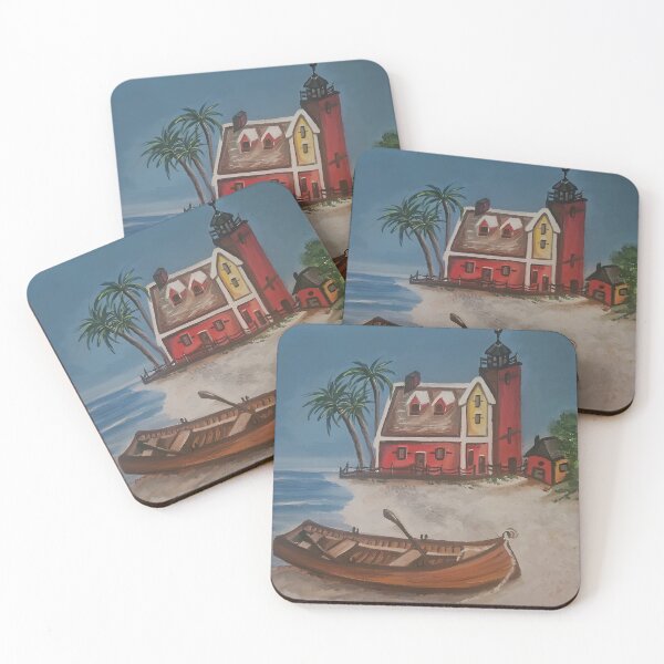 Item preview, Coastal Lighthouse Cottage - Beach Boat designed and sold by susanbl.