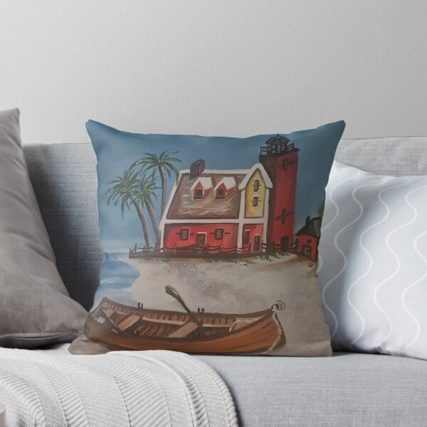 Item preview, Coastal Lighthouse Cottage - Beach Boat designed and sold by susanbl.