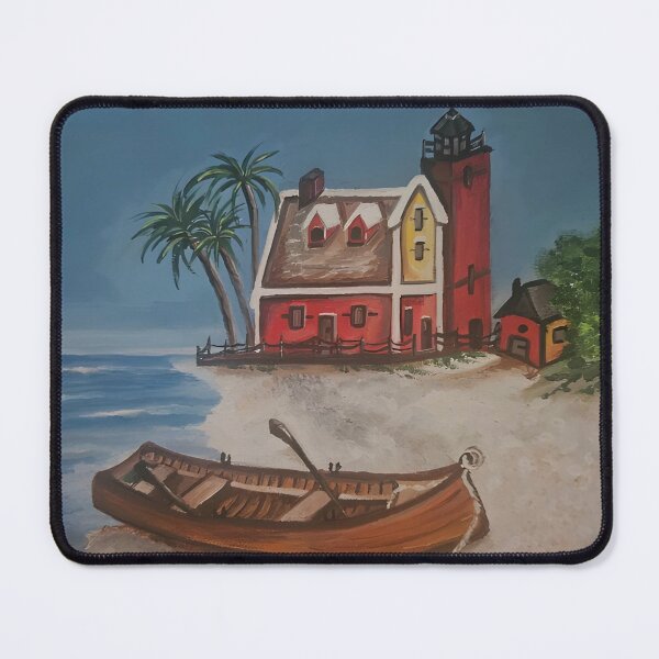 Item preview, Coastal Lighthouse Cottage - Beach Boat designed and sold by susanbl.