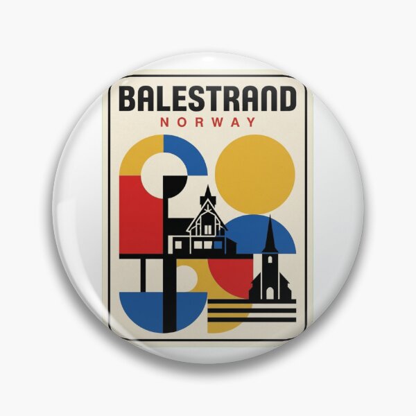 Item preview, Retro Balestrand Bauhaus Geometric Skyline designed and sold by k3rstman1.