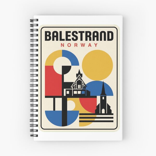 Item preview, Retro Balestrand Bauhaus Geometric Skyline designed and sold by k3rstman1.