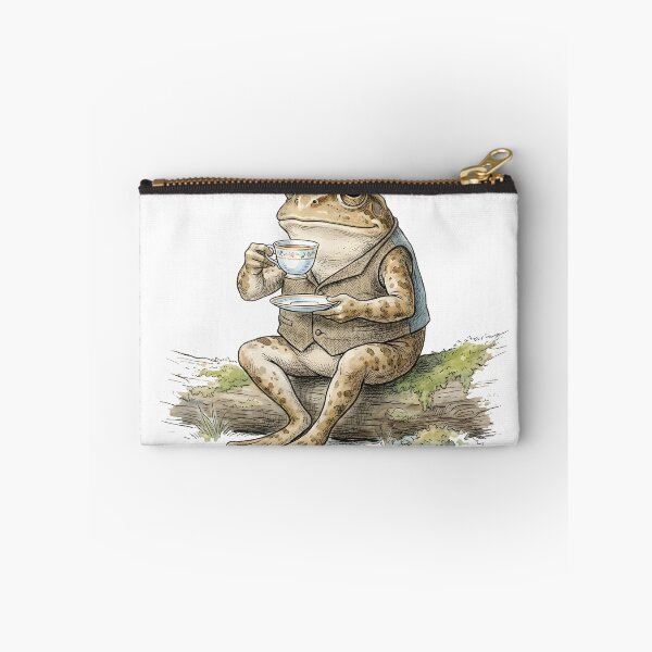 Item preview, Vintage Storybook Toad Drinking Tea Cottagecore Classic Illustration designed and sold by WorldShop17.