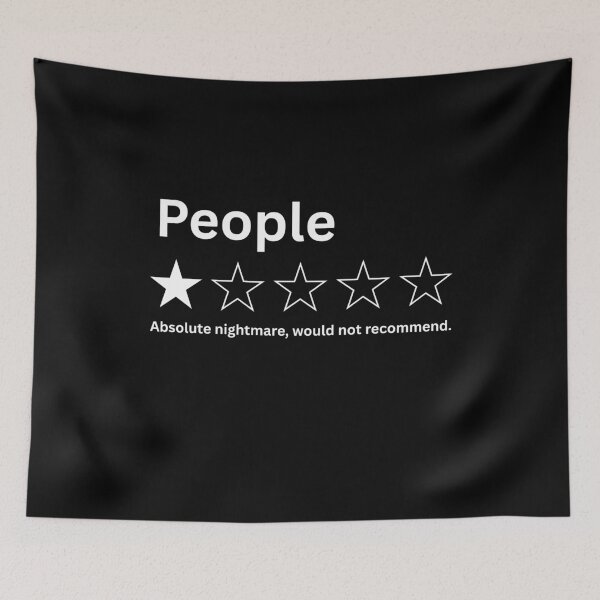 Item preview, People One Star Review Shirt, Funny Introvert Graphic Tee, Sarcastic People Humor T-Shirt Gift for Friends designed and sold by faridman.