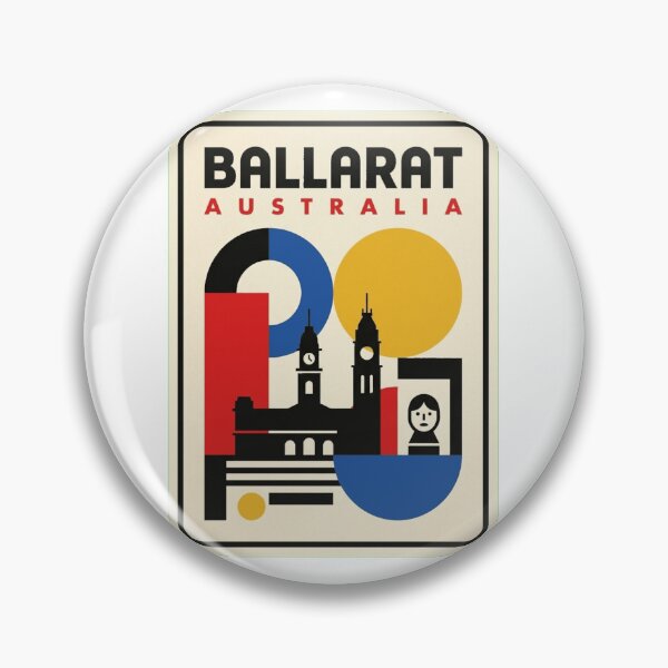 Item preview, Retro Ballarat Bauhaus Geometric Skyline designed and sold by k3rstman1.