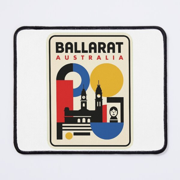 Item preview, Retro Ballarat Bauhaus Geometric Skyline designed and sold by k3rstman1.