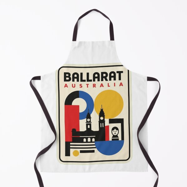 Item preview, Retro Ballarat Bauhaus Geometric Skyline designed and sold by k3rstman1.