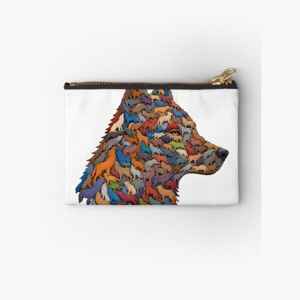 Item preview, Interlocking Wooden Wolf Jigsaw Puzzle Art designed and sold by VisualVerseLab.