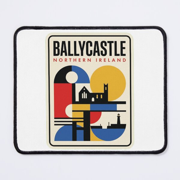Item preview, Retro Ballycastle Bauhaus Geometric Skyline designed and sold by k3rstman1.