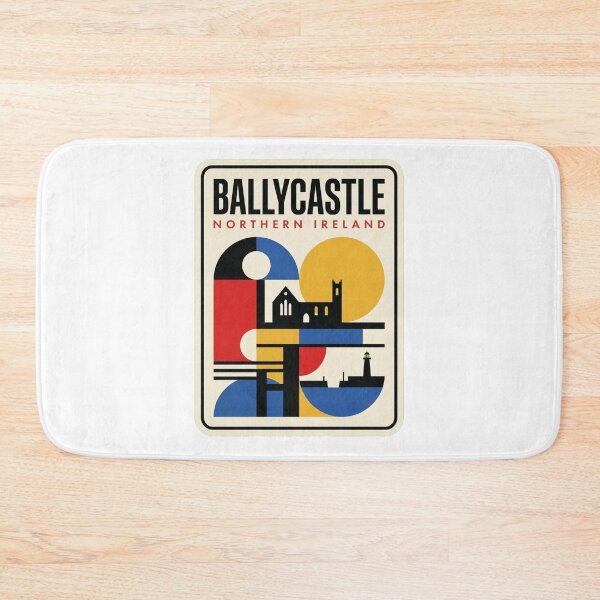 Item preview, Retro Ballycastle Bauhaus Geometric Skyline designed and sold by k3rstman1.