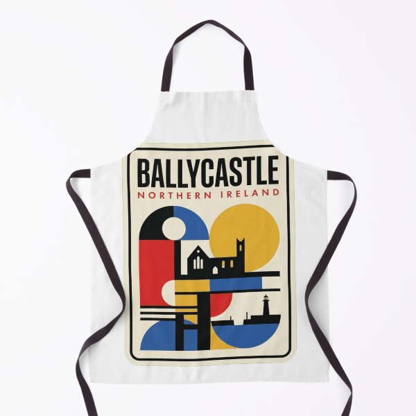 Item preview, Retro Ballycastle Bauhaus Geometric Skyline designed and sold by k3rstman1.