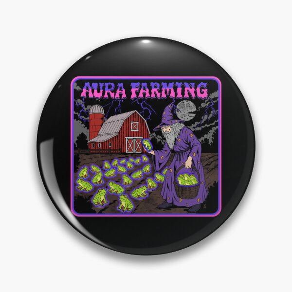 Item preview, Aura Farming Wizard Frog Brainrot Meme designed and sold by happy.fishwater.
