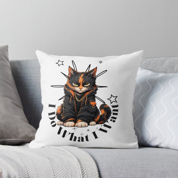Item preview, I Do What I Want – Sassy Cat Lover T-Shirt, Funny Independent Cat Graphic Tee designed and sold by BoldMarks.