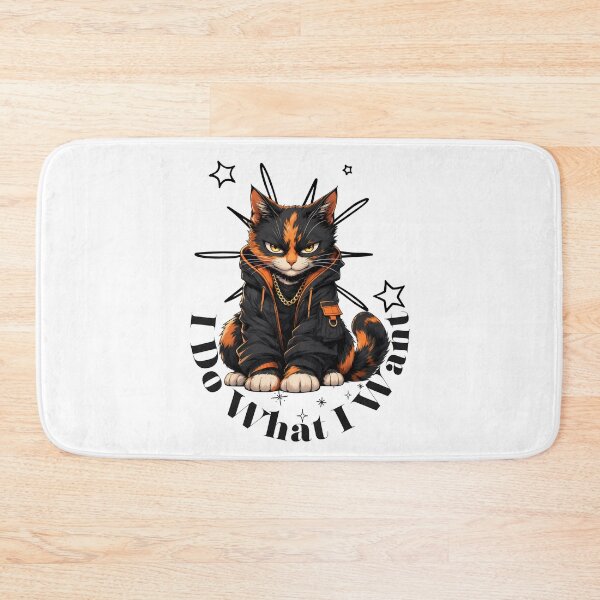 Item preview, I Do What I Want – Sassy Cat Lover T-Shirt, Funny Independent Cat Graphic Tee designed and sold by BoldMarks.