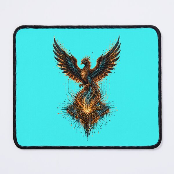 Item preview, Digital Phoenix – Tech Microchip Cyber Fire Bird designed and sold by SVox.