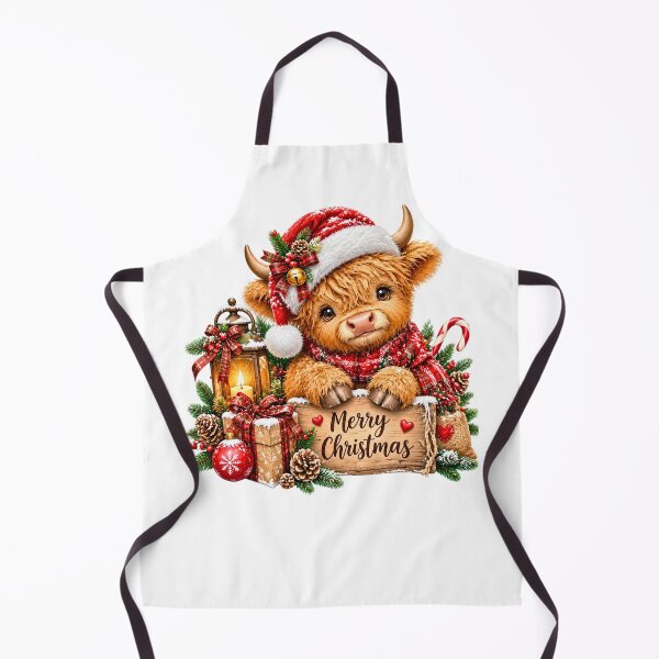 Item preview, Cute Highland Cow Merry Christmas Sign Rustic Farmhouse Holiday designed and sold by DYAFLK.