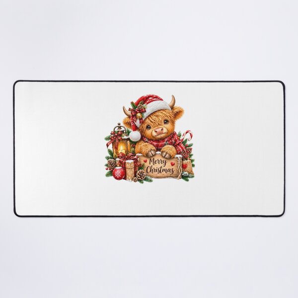 Item preview, Cute Highland Cow Merry Christmas Sign Rustic Farmhouse Holiday designed and sold by DYAFLK.