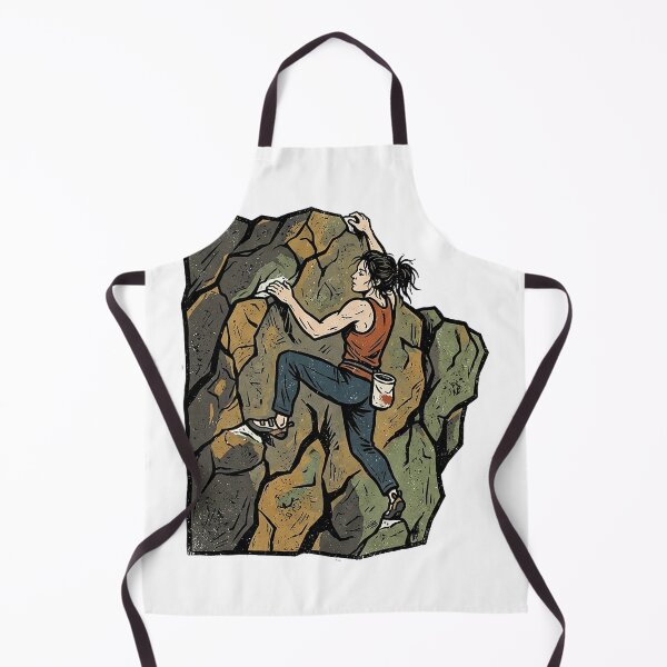 Item preview, Boulderer on the Problem Woodcut designed and sold by eduardoroa22.