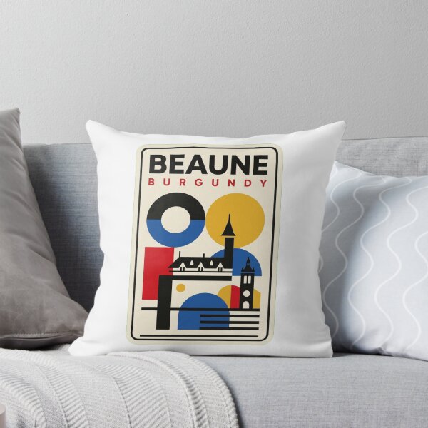 Item preview, Retro Beaune Bauhaus Geometric Skyline designed and sold by k3rstman1.