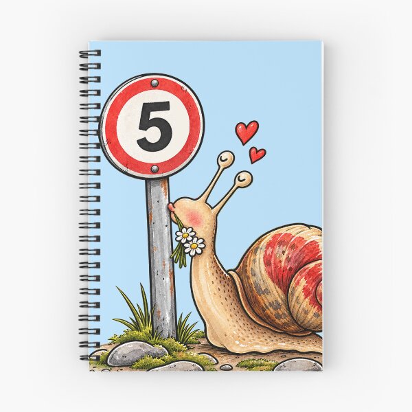 Item preview, Snail in Love with Traffic Sign – Cute Animal Design designed and sold by SVox.