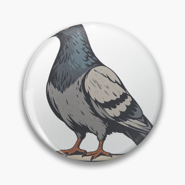 Item preview, Pigeon at the Platform - Urban Bird Linocut designed and sold by Fawn Crafts.