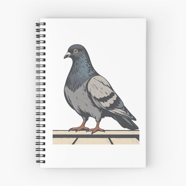 Item preview, Pigeon at the Platform - Urban Bird Linocut designed and sold by Fawn Crafts.