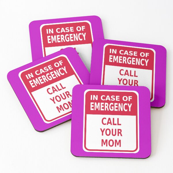 Item preview, In Case of Emergency: Call Your Mom designed and sold by Karate Octopus.