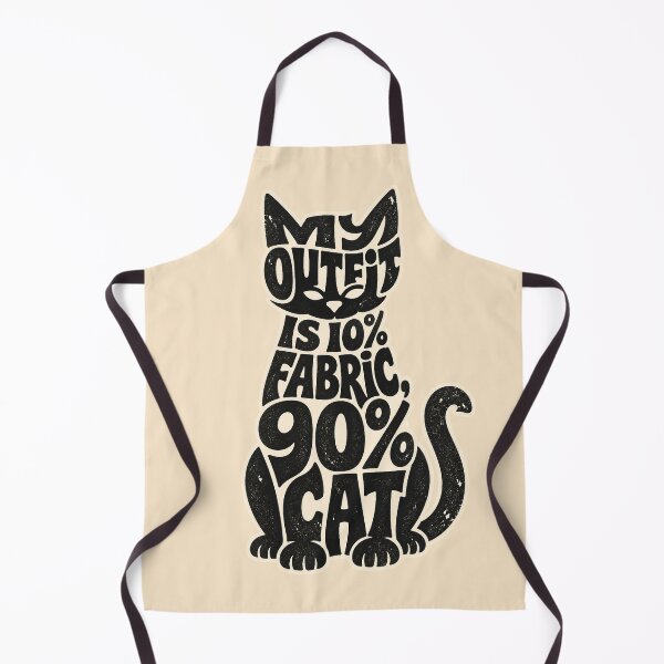 Item preview, My Outfit is 10% Fabric 90% Cat – Funny Typography designed and sold by SVox.