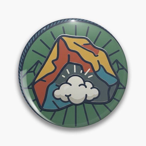 Item preview, Climbing Hold Chalk Badge designed and sold by eduardoroa22.