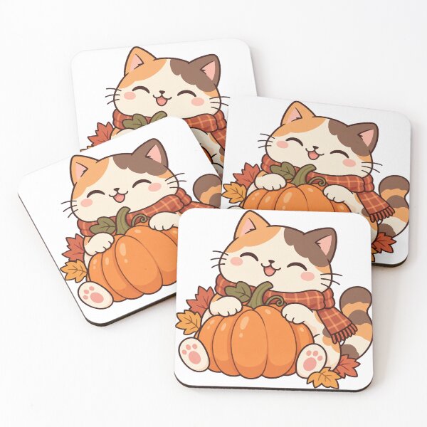 Item preview, Pumpkin Season Cat designed and sold by notMikii.