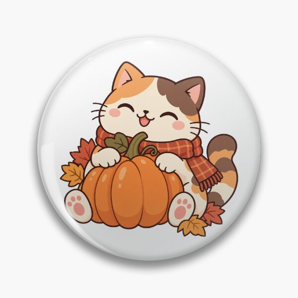 Item preview, Pumpkin Season Cat designed and sold by notMikii.