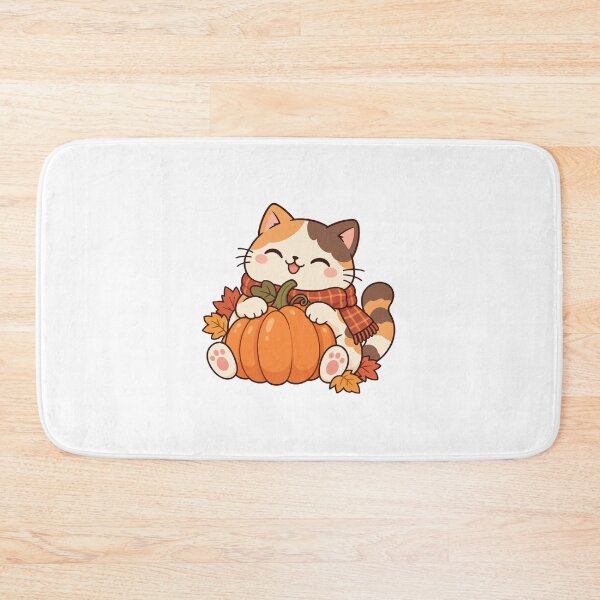 Item preview, Pumpkin Season Cat designed and sold by notMikii.