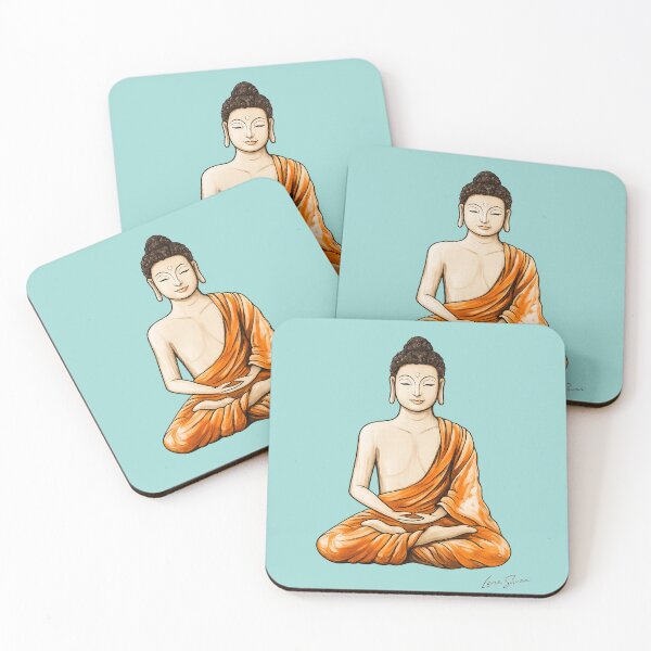 Item preview, BUDDHA | Zen Meditation Design | Turquoise Edition | Lana Swan designed and sold by Baroness Swan.