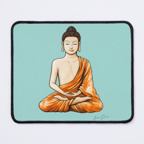 Item preview, BUDDHA | Zen Meditation Design | Turquoise Edition | Lana Swan designed and sold by Baroness Swan.